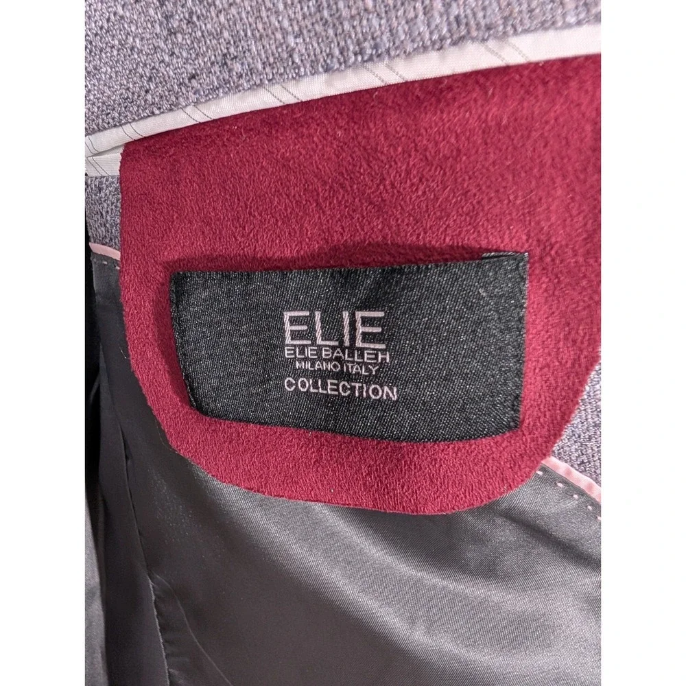Elie Balleh Gray Sz Medium Two Button Sport Coat Jacket Blazer